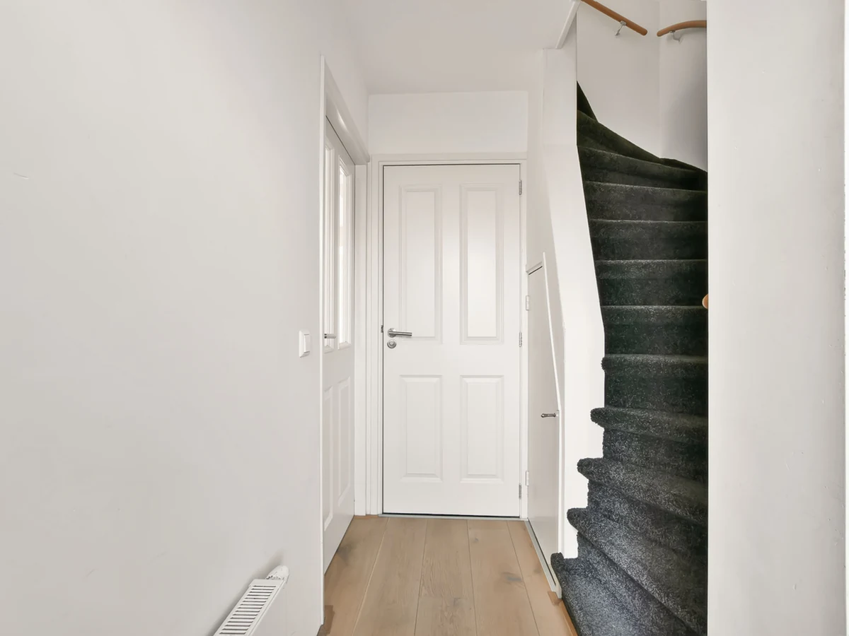 Hallway Painting Narrow White Hallway in Durham