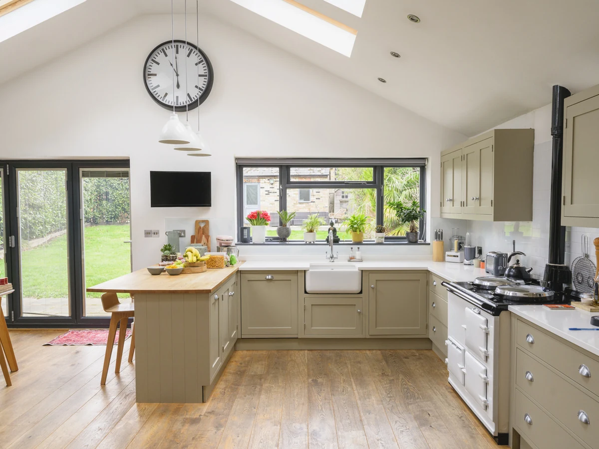 Kitchen Painting Large Open Plan in Durham
