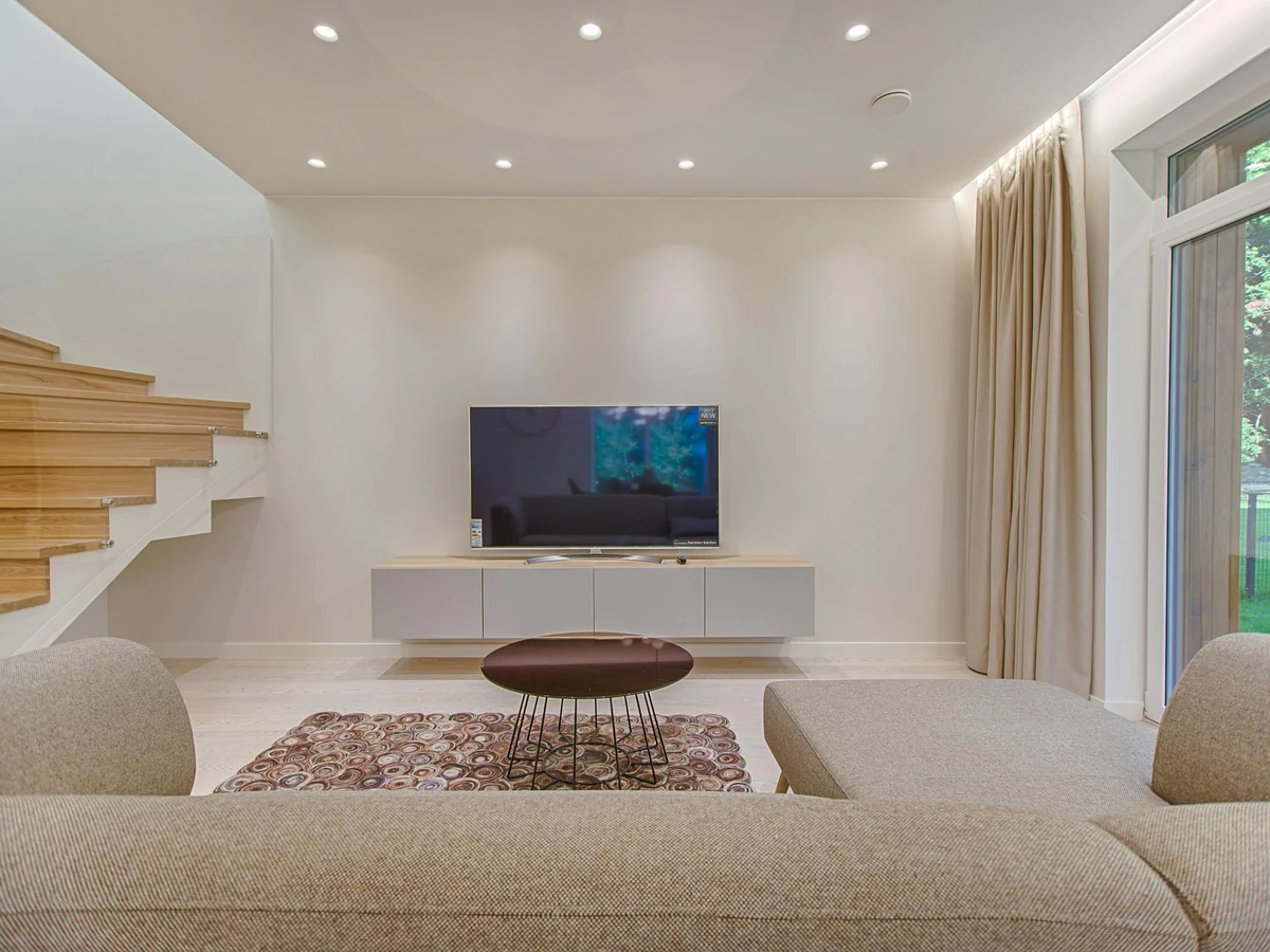 Modern living room painting in Spennymoor by Durham Painters