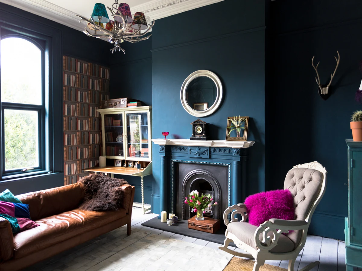 Interior painting in Nevilles Cross - Victorian living room painted by Durham Painters